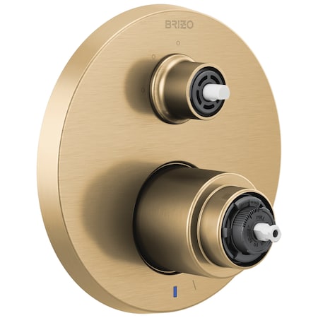 Brizo Litze Pressure Balance Valve with Integrated 3-Function Diverter Trim - Less Handles T75P535-GLLHP